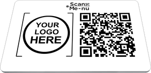 CL100T  - QR-Tag 86x54 mm 		<br> Rectangular SST 1,5 mm 		<br> Tape mount 			<br>Upload your own logo